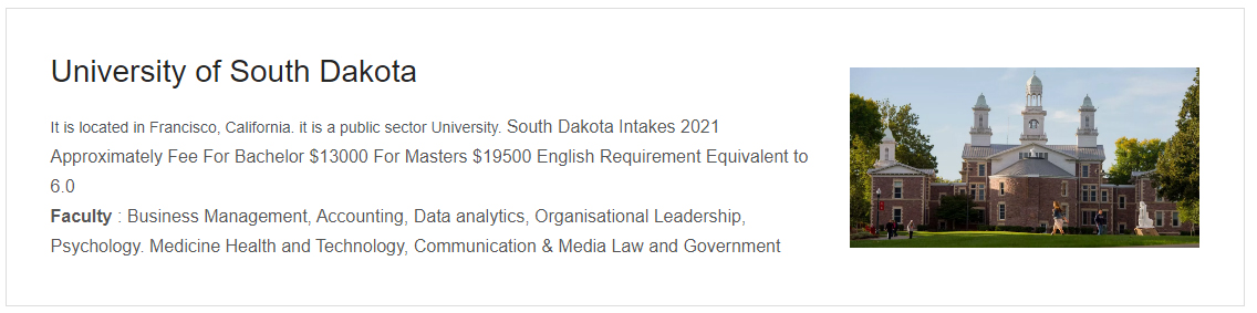 University of South Dakota